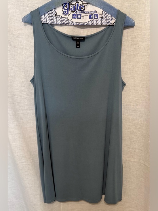 Eileen Fisher Tops - Eileen Fisher Slate Blue Sleeveless Tank Top